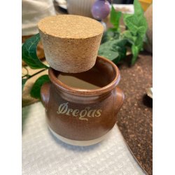 Retro krukke "regas" med korklg