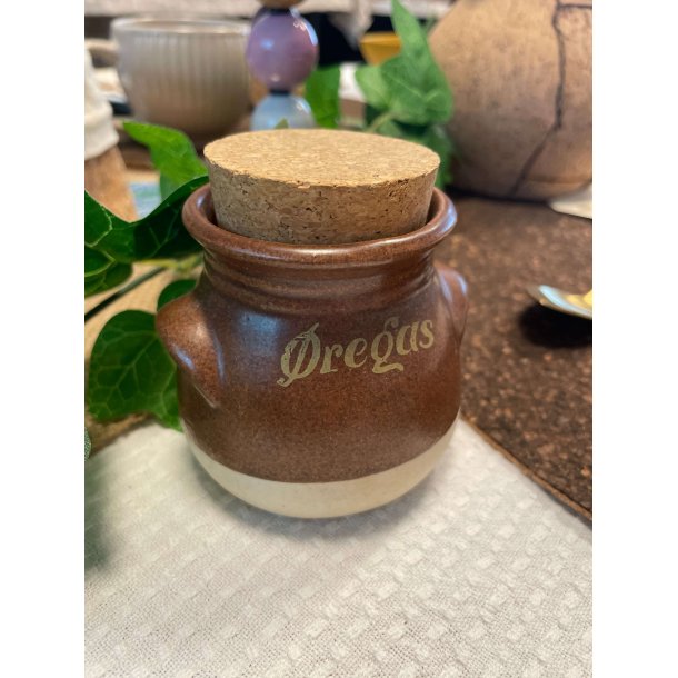 Retro krukke "regas" med korklg