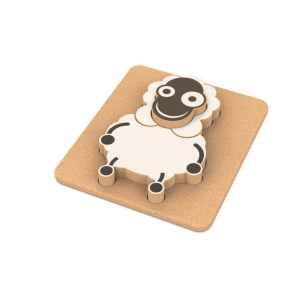 Puslespil med fr i kork