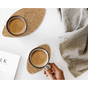 Korkbrikker til olier eller glas