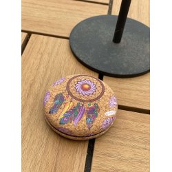 Spejl i kork med drmmefanger-mnster, version 1