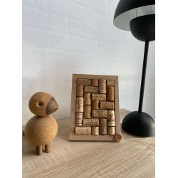 Retro egetrsramme med korkpropper