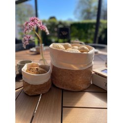 Frugt- og brdpose med kork, str XS