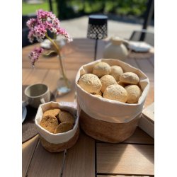 Frugt- og brdpose med kork, str L