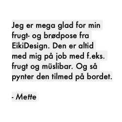 Frugt- og brdpose med kork, str. M