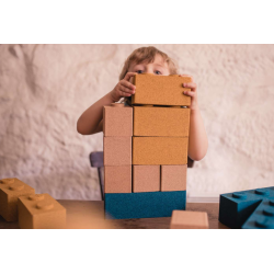 Byggeklodser i kork, 6 stk.