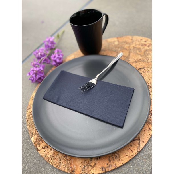 Dkkeserviet i natur kork, oval