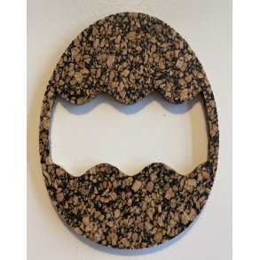 Pskeg i restkork og genbrugsmaterialer - variant 3