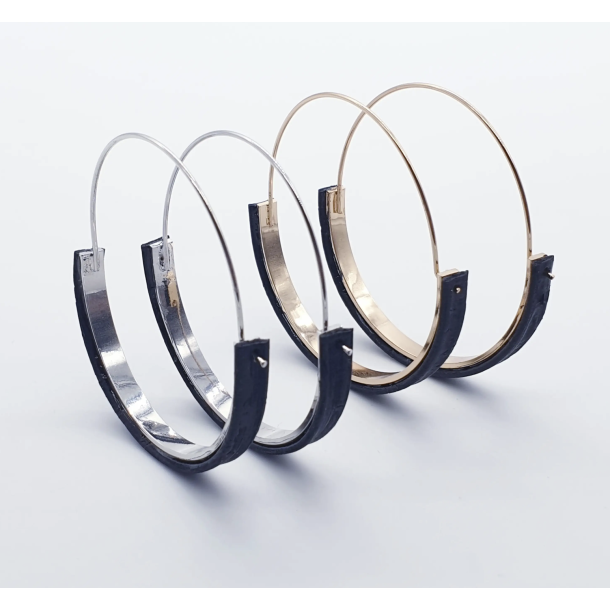 �reringe hoops med sort kork og rustfrit st�l