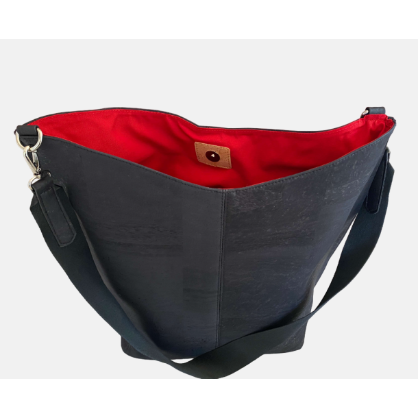 Dametaske i sort kork