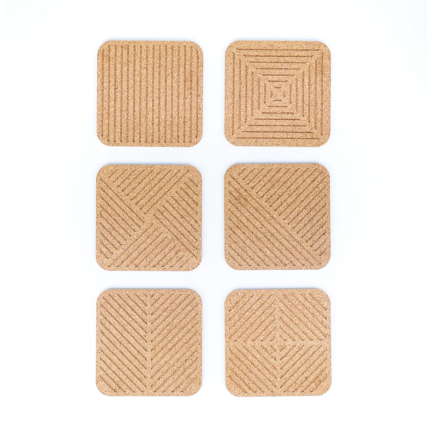 Glasbrikker i kork med opbevaring