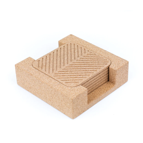 Glasbrikker i kork med opbevaring